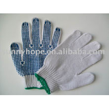 PVC-punktierter Handschuh für den Bau